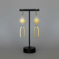 Celestial Brass Earrings