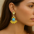 Geometric Crystal Earrings