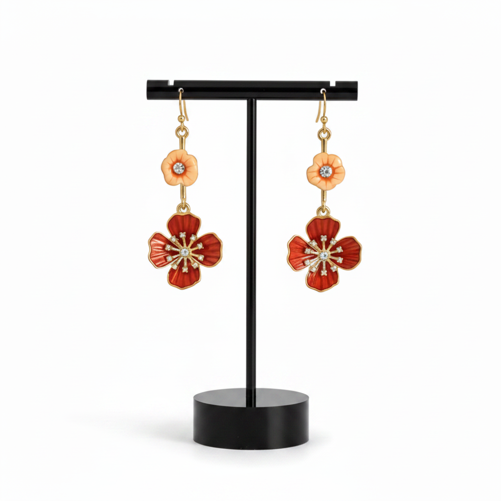 Flower Drop Earrings