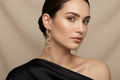 Gold Snake Stud Earrings