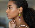 Multi-Color Statement Earrings