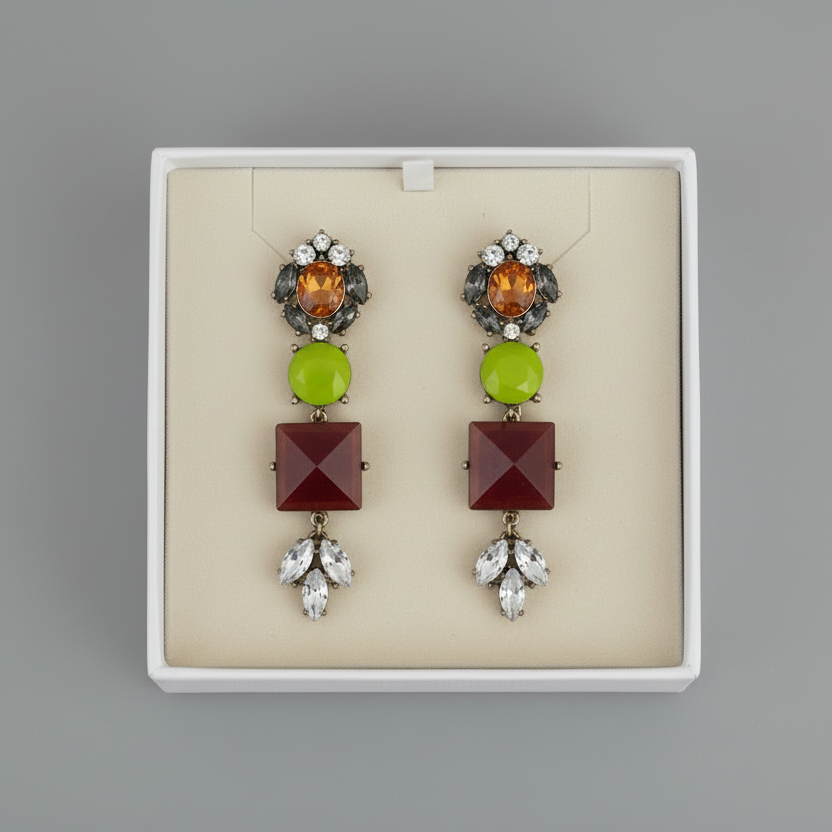 Multi-Color Statement Earrings