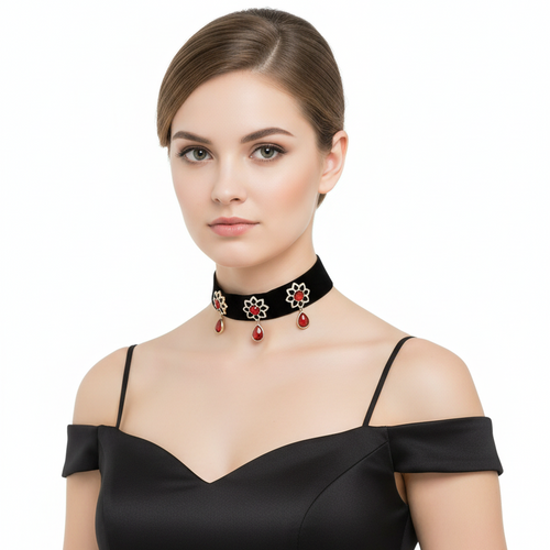 Black Velvet Gem Choker