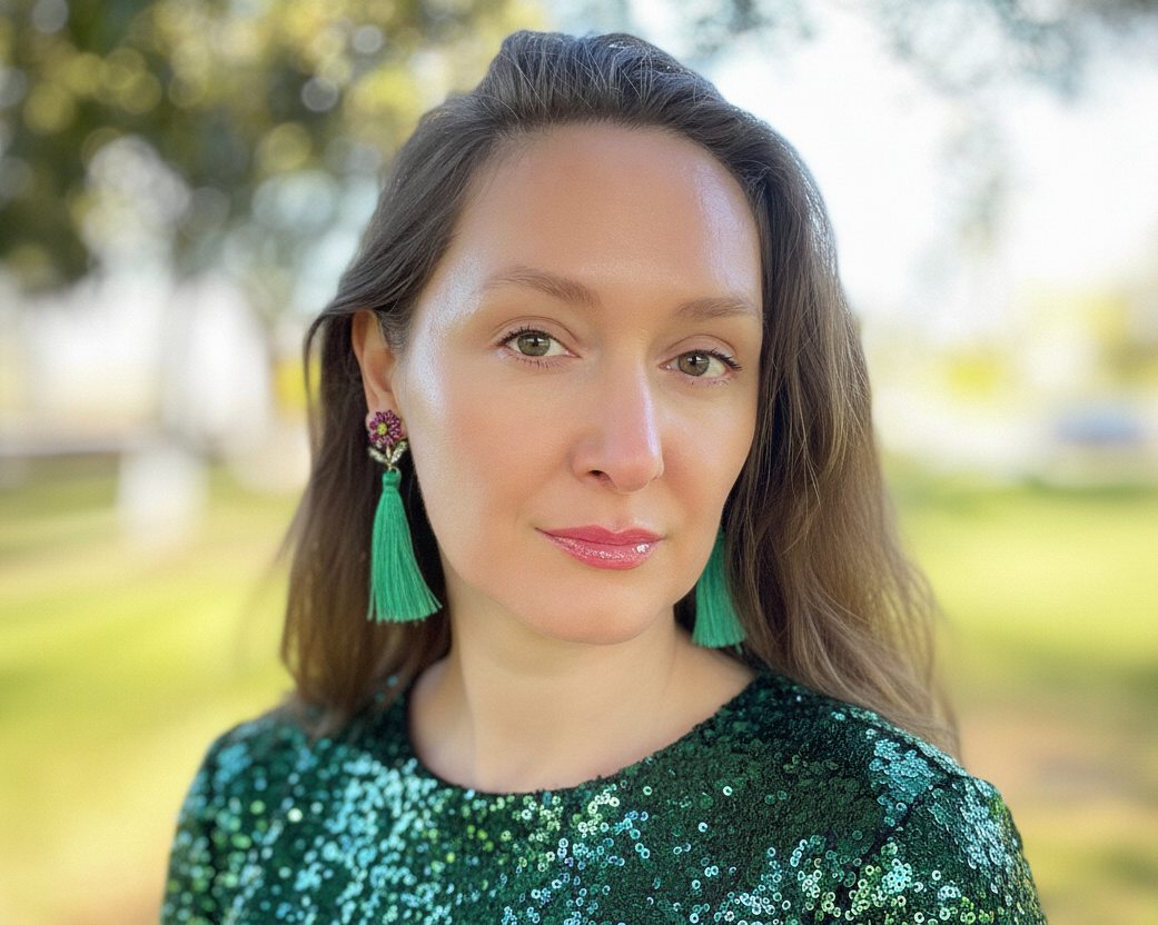Flower And Tassel Drop Earrings